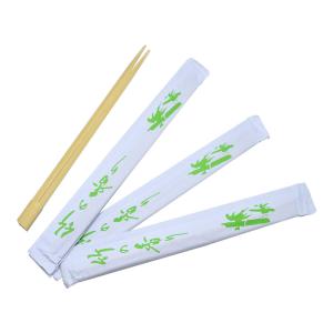 Quality Recyclable Twin Custom Printed Chopsticks Kitchen Tableware Open Paper Packing wholesale