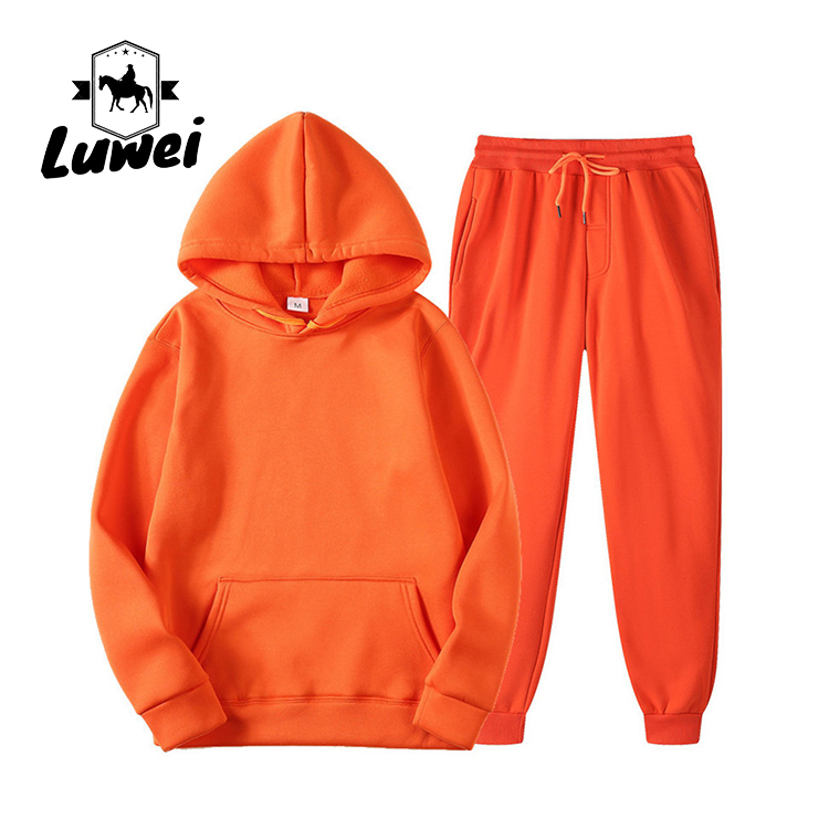 Custom Felpe Con Cappuccio Bluzy Bulk Premium Blank Oversized Cut And Sew Heavy Sweatpants And Hoodie Set