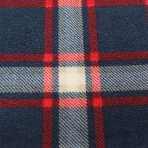 Quality Plaid Printed Classic Micro Fleece Fabric 350gsm For Gloves Scarf wholesale