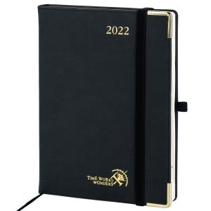 Quality OEM ODM Vertical Hourly Planner 2023 2024 PU Vegan Leather Cover wholesale