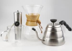 Quality Large Pour Over Reusable Coffee Maker Gift Set Including Four Parts wholesale