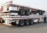 Tri Axle 2/3/4 Axle Container Cargo flat bed semi trailer 40 Ton 20/40 FT