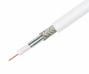 Quality 75ohm CCTV CATV RG59 Flexible Coaxial Cable RF Cable AM Braiding 20AWG Solid OFC Conductor wholesale