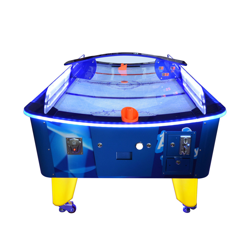 Curved Surface Arcade 2 Player U Shape Air Hockey Table For Entertainment