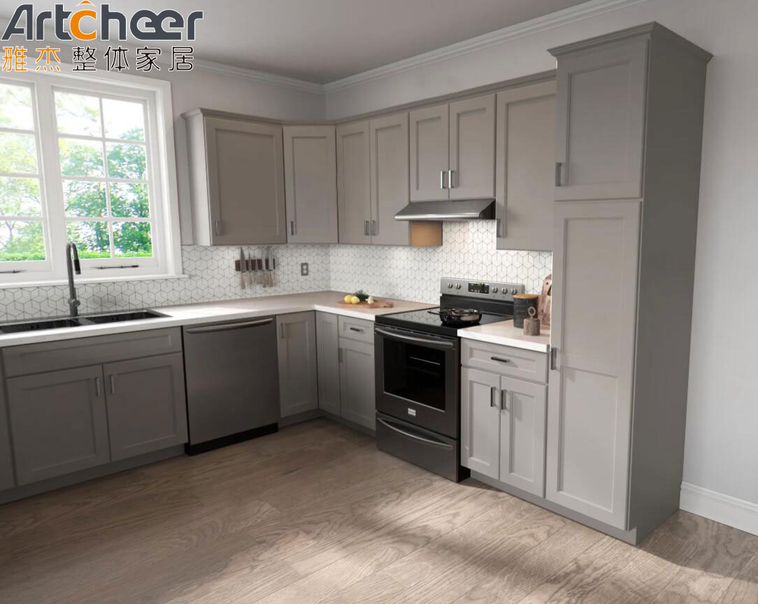 American Style Shaker Design Solid Wood Kitchen Cabinets A Must Have for Modern Homes
