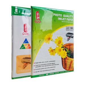 Quality A3 Inkjet Cast Coated Photo Paper High Glossy 115g For Family Photo wholesale