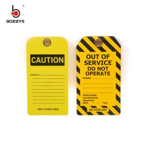 Quality Universal PVC Re-erasable tagout sign Suitable to Overhaul of lockout-tagout equipment safety warning wholesale