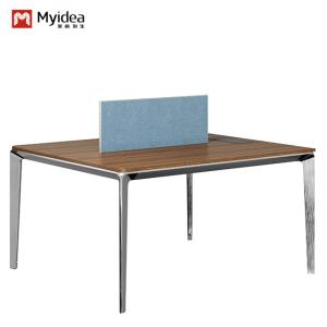 Quality Contemporary Design Two Four or Six-Person Office Desk Modern Wooden Metal Iron Moduler Furniture for Home or School Office wholesale