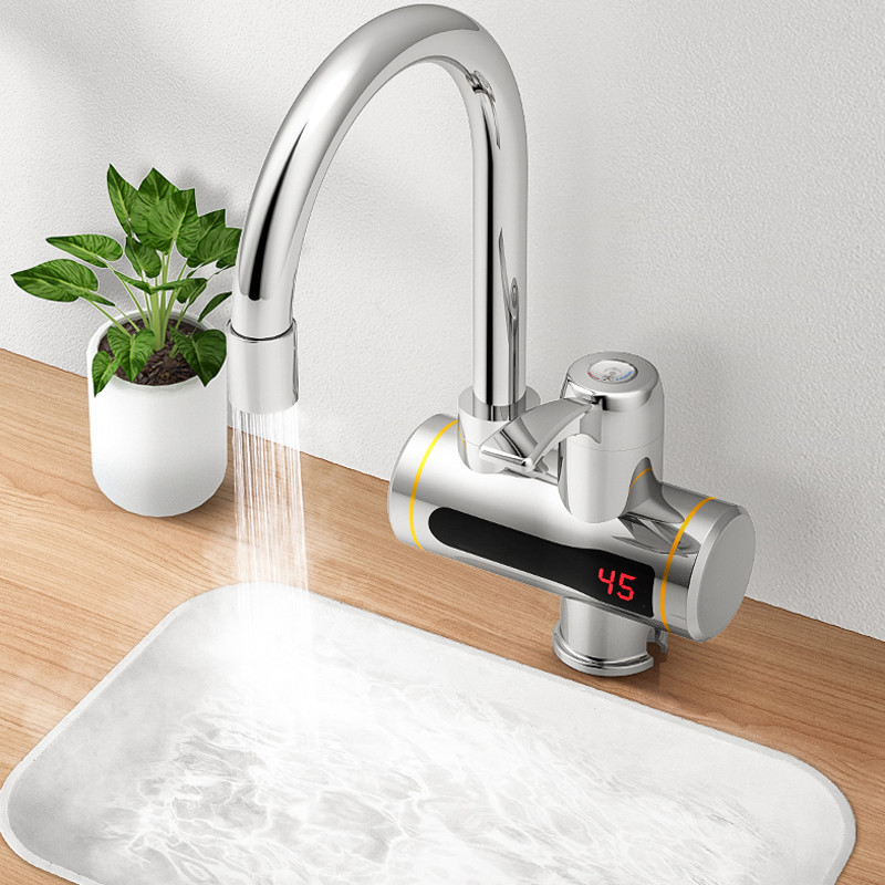 IPX4 Deck Mounted Heater Faucet RoHs Instant Hot Water Tap For Kitchen Sink