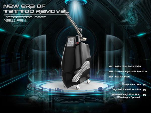 1064 nm 532nm nd yag laser / picosecond laser tattoo removal machine / q switch