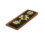 Gold Metal Leather Patch For Jeans with Printing Laser Molding Technology