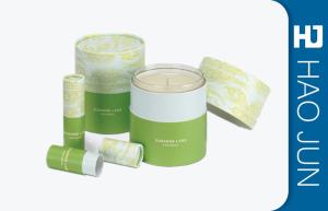 Quality Full Color Printing Candle Box Packaging Tube Personalised Design Enviroment Friendly wholesale