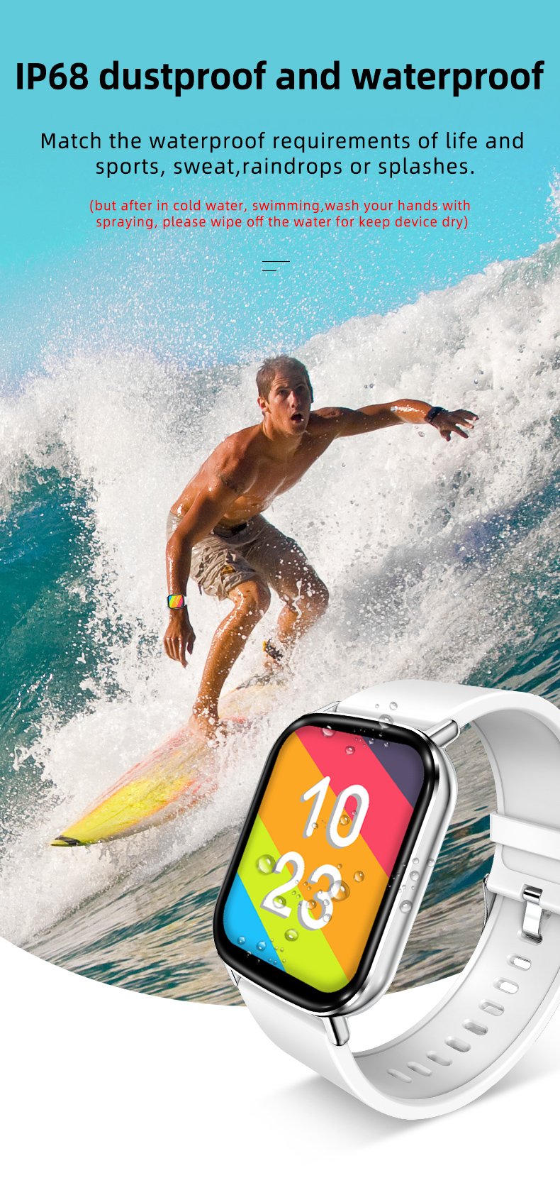 IP68 GPS Navigation Smart Watch Bluetooth Waterproof Smart Watch TFT Display