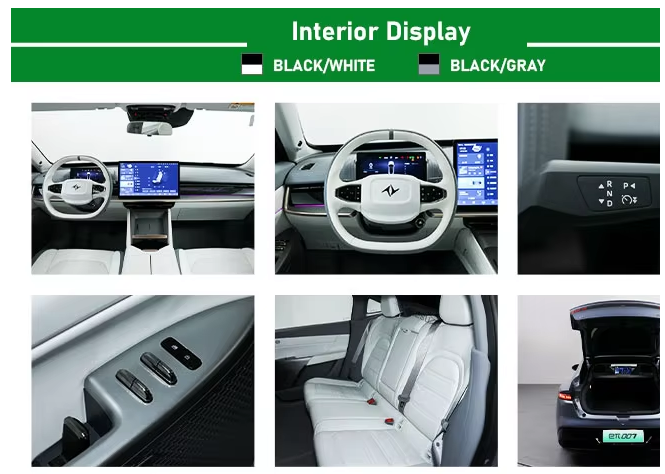 4880*1895*1460 Length * Width * Height 400 Maximum Power Dongfeng Yipai 007 Sports EV Car with 540 Range Energy Efficiency