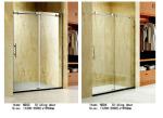 Tempered Glass Shower Door Enclosures With Top Roller One Side Sliding Door