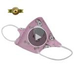 Kid Wearing Medical Mask Disposable N95 Shield With Breather Valve