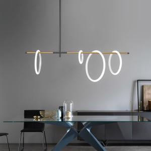 Quality Postmodern LED Magnetic attraction pendant lamp Novelty living room Ring Chandelier(WH-MI-232) wholesale
