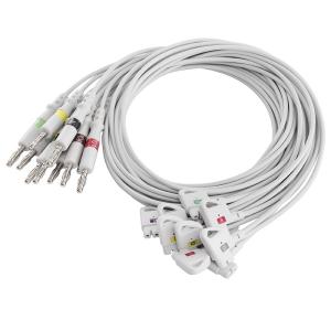 Quality P-Hilips Trim ECG Leadwires 989803129161 IEC 4.0 Banana Ekg Leadwire wholesale