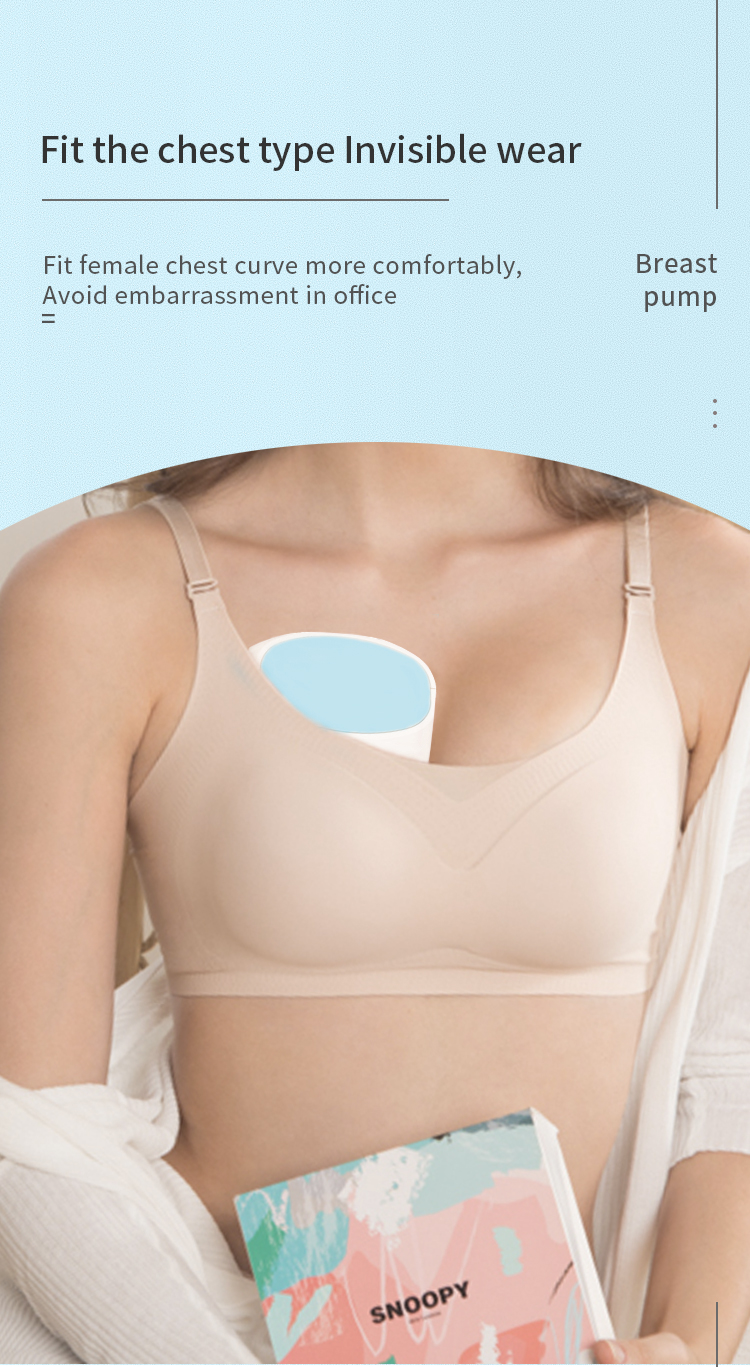 Latex Free Handsfree Electric Breast Pump Wearable Fast Charging Wireless Breast Pump