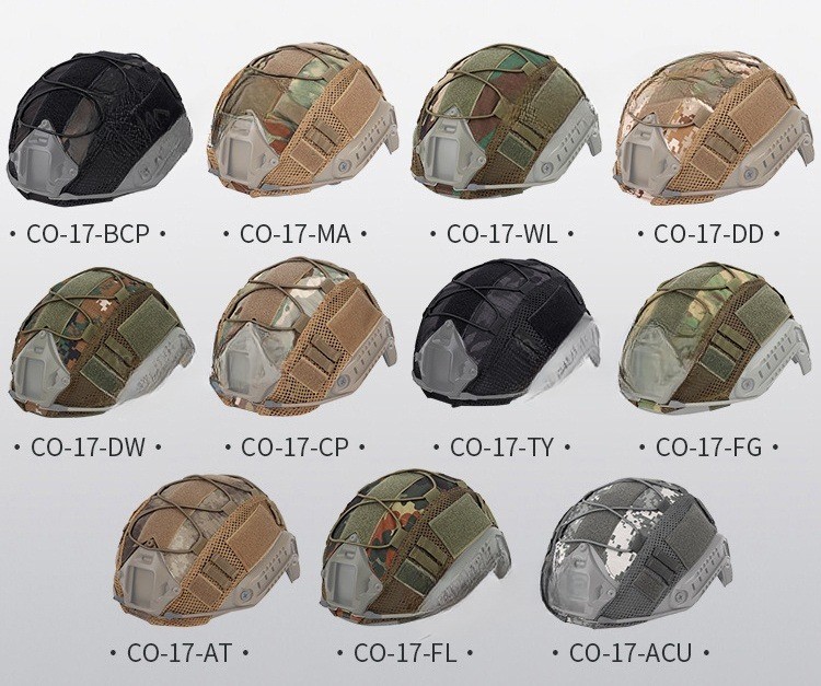 Military Enthusiast Tactical Helmet FAST MICH Camouflage Field Rail Helmet for Airsoft Real - life CS Riot Prevention and Outdoor Equipment