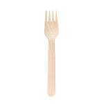 Disposable Wooden Biodegradable Cutlery Forks 160mm 6.3 Inch
