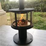European Cold Rolled Steel Suspended Fireplace Wood Burning Stove With Annular