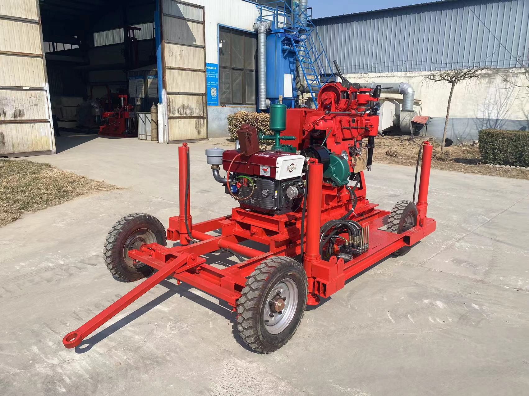 Xy-150t Portable Wheel Trailer Mounted Geotechnical Testing/Soil Investigation Core Drill Rig