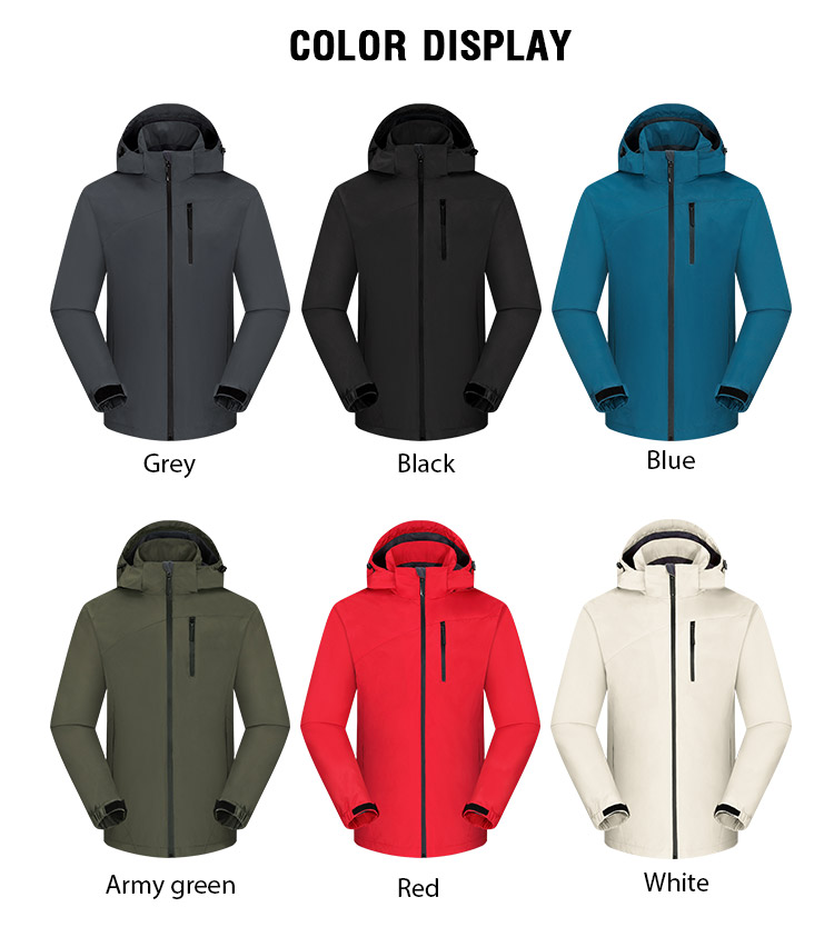 Windproof and Waterproof Men's Jacket All Seam-Sealed with Great Breathability Outdoor Sports for Men