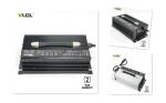 48V 30A Portable Battery Charger For Lithium Ion And Lead Acid Batteries Black