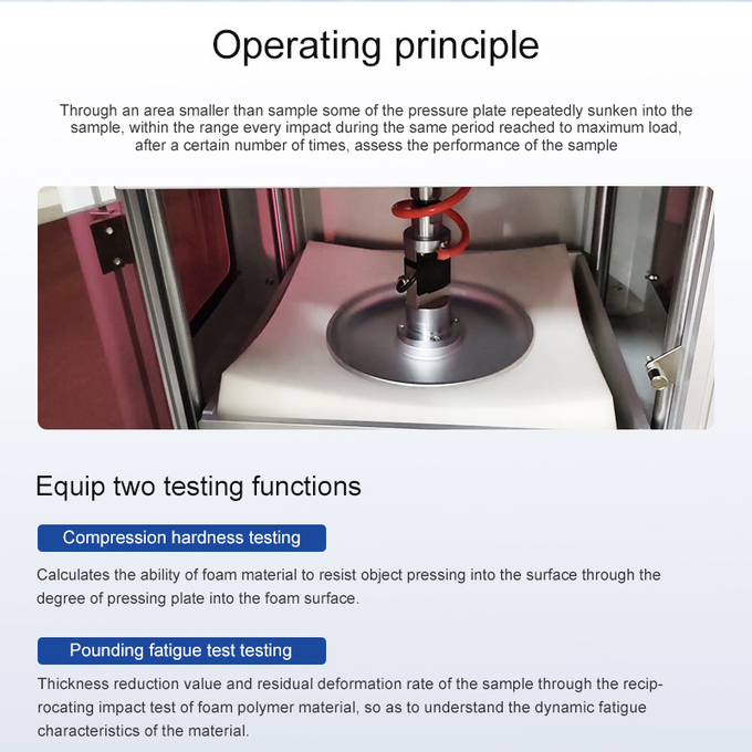 Computer Control Foam Compressed Indentation Hardness Testing Machine