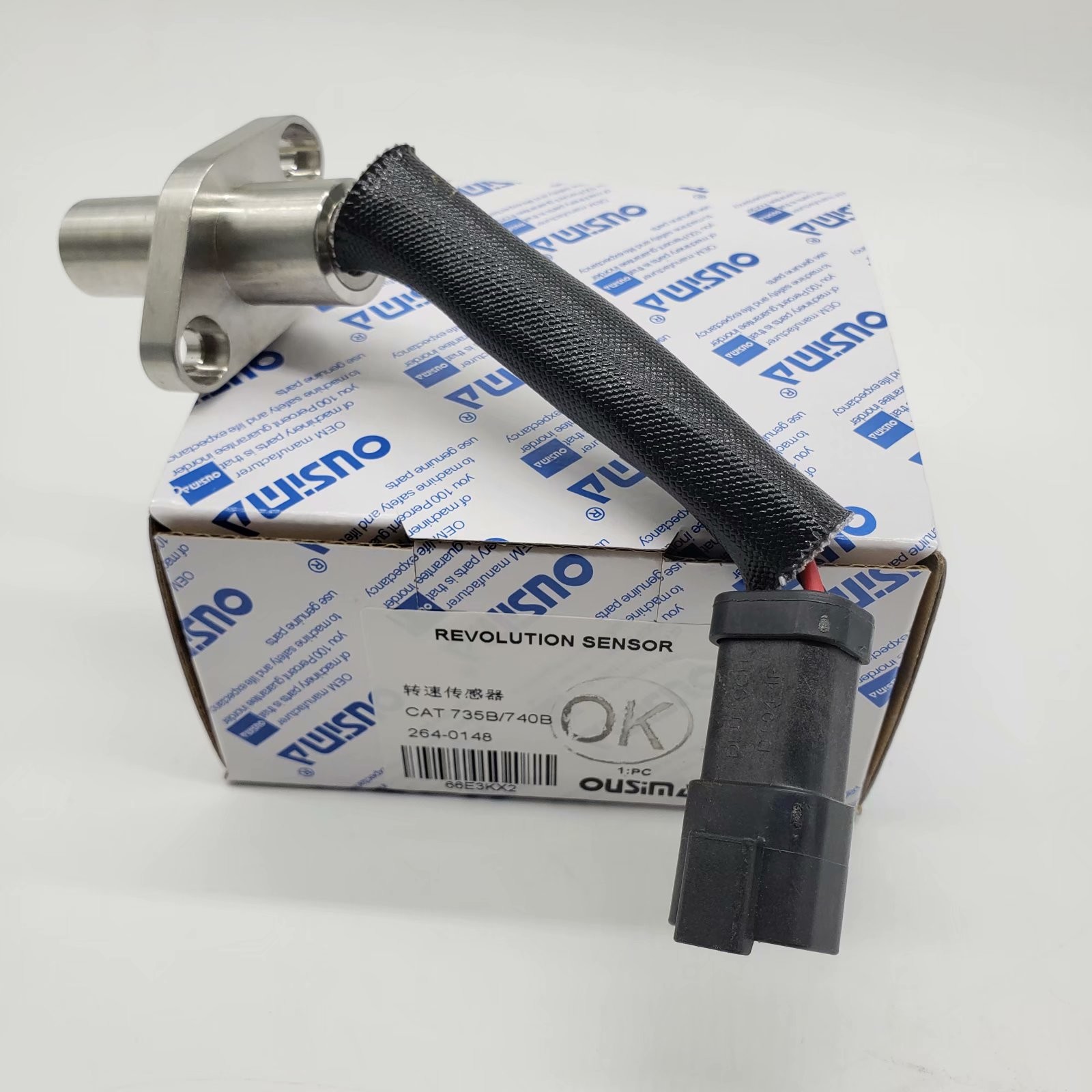 OUSIMA Speed Sensor For 264-0148 2640148 Excavator Parts For 735B 740B