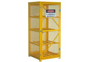 Quality Extra 72” Lockable Gas Bottle Storage Cabinet , Propane Tank Storage Cage 4 Shelves wholesale
