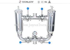 Quality Sanitary Food Grade Beverage Pipeline Filter , SS304 Duplex Water Filter wholesale