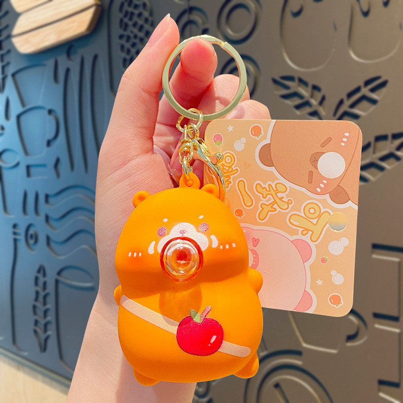 Customized Cute Pendant Squishy Toys Silicone Keychain Non-Toxic for Kids and Adults