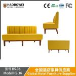 Foshan Furniture. Modern Restaurant Furniture. Piano Key Fabric Sofa. Simple and
