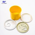 Dogs Eat Canned Sardines Tin Can 150g Round Aluminum Tins Yellow