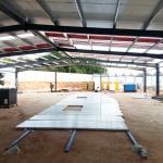 2 Story Prefab Metal Buildings Workshop , Modern Steel Structure Two Storey