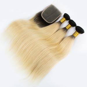 Quality Full Cuticle 8A 1b 613 Human Hair Extensions Double Drawn Strong Weft wholesale