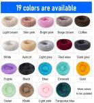 Circle Luxury Comfy Calming Dog Bed / Custom 36 Inch Dog Crate Bed