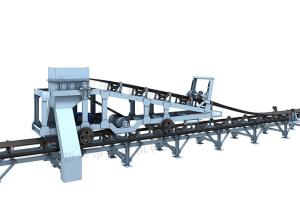 Quality Unloading Trolley Walk On Rail Wheel 110V Grain Belt Conveyor wholesale