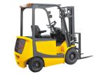 Yellow Industrial Lift Truck , Battery Powered Forklift With Two Lifting