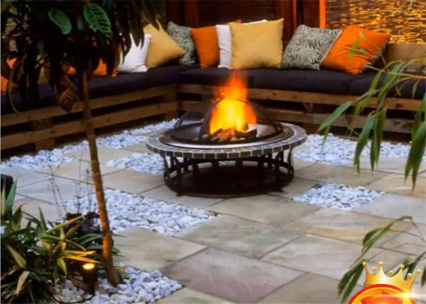 Factory price black real flame LPG NPG outdoor see through gas fireplace fire pit pan
