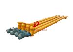 Inclined Tubular Flexible Screw Conveyor / Limestone Auger Screw Conveyor