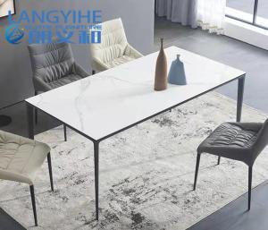Quality Rock Slab Home Minimalist Marble Dining Table 130x70cm wholesale
