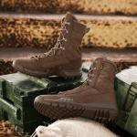 Wholesale Tactical Black Military Boots Hiking Shoes Defensive Rubber Sole Men's