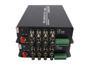 Quality 1080P AHD/CVI/TVI Video Fiber Converter 8ch 1080P BNC Video With Rs485 Data wholesale