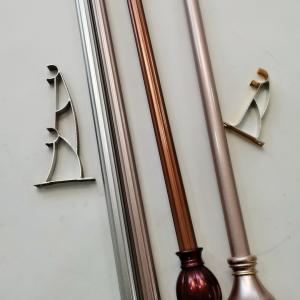 Quality Polished Metal 22 Inch 7.2m Extra Long Wrought Iron Curtain Rods wholesale