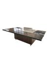 Marble Table Top Small Mobile Commercial Hibachi Grill For Outdoor Kitchen