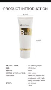 Quality Gentle Cruelty Free White Hair Lightening Cream Salon Use For Men And Women wholesale