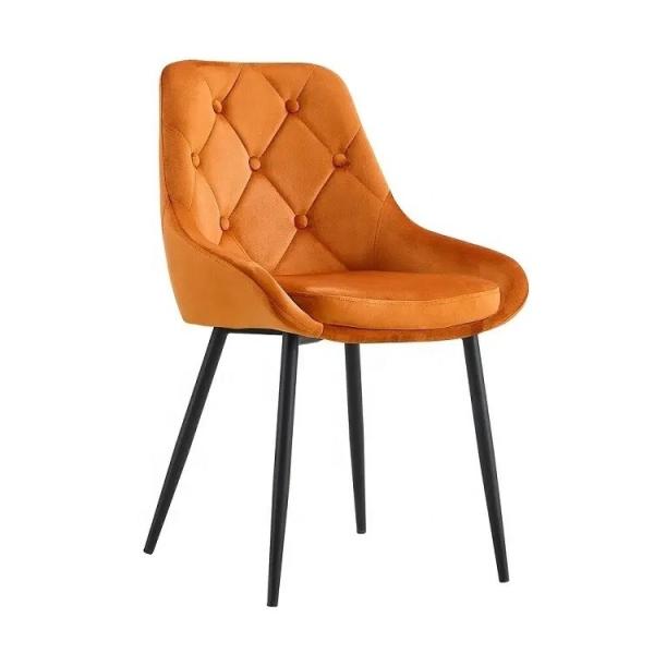 Comfortable and Durable Living Room Furniture Fabric Velvet Dining Chair Product